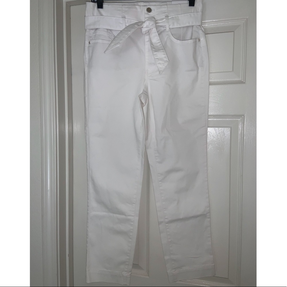 White House Black Market High-Rise Slim Crop Jeans With Removable Belt –– NWT - Picture 5 of 14